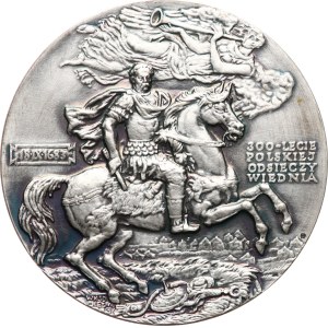 Polonia, WKSD Chełm. - 1983. - Jan III Sobieski, 300 anni dalla liberazione di Vienna del 1683. - ritratto frontale / angelo vittorioso con tromba, sotto di lui il re in armatura a cavallo a destra, armi dei turchi sconfitti, data 18 settembre 1683. - bro