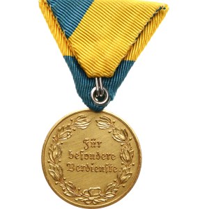 Austria, Seconda Repubblica. - Bassa Austria. - Medaglia al merito dell’Associazione degli amici (veterani), grado d’oro