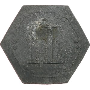 „PR“ Pivovar Roudnice / 1 L. - Zn, šestihran 29 x 26 mm, Likovský nemá, drobná koroze