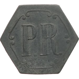 „PR“ Pivovar Roudnice / 1 L. - Zn, šestihran 29 x 26 mm, Likovský nemá, drobná koroze