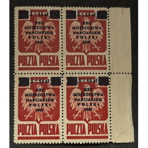 PEOPLE'S POLAND—CHAMPIONSHIPS, 1947, Fi. 417 ** QUADRUPLE