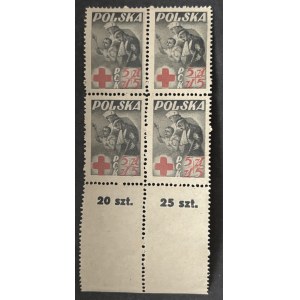 PEOPLE'S POLAND – Polish Red Cross, 1947, Sheet 428 ** FOUR