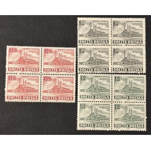 Repubblica Popolare Polacca - CENTRALE ELETTRICA, 1952, Fi. 626-628 ** QUATTRO