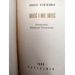 Ernest Hemingway - Avoir et ne pas avoir - Varsovie 1968 [ Collection NIKE, 2e édition ]
