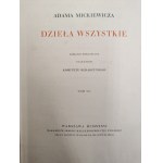 Adam Mickiewicz - Œuvres complètes - Varsovie, 1933