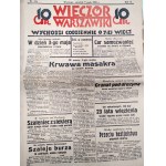 "Wieczór Warszawski" — a daily newspaper from May 1929 — 20 issues — Warsaw, 1929
