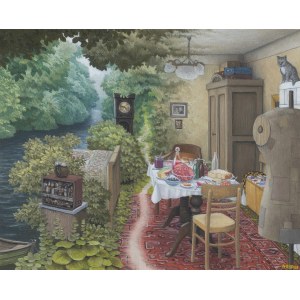 Jacek Yerka, ŚCIEŻKA NAD WODĄ, 2003