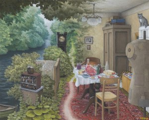 Jacek Yerka, ŚCIEŻKA NAD WODĄ, 2003