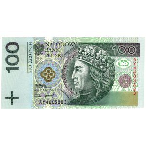 100 zlotých 1994, séria AY