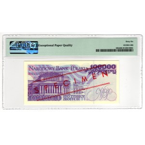 100 zlotych, 1993, Series A 0000000 - PMG 66 EPQ, Design No. 0488*