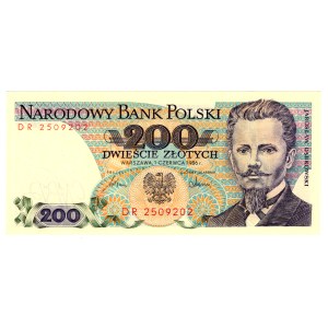 200 zlotých, 1986, séria DR