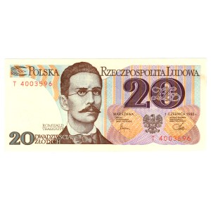 20 Złotych 1982, seria T