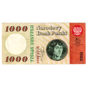 1,000 zloty, 1965, N Series
