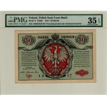 50 Polish Marks 1916, General, Series A - PMG 35 EPQ