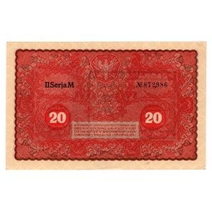 20 Polish Marks, 1919, Series II M