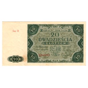 20 Złotych 1947, seria D