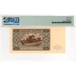 10 zlotych, 1948, Series D - PMG 64