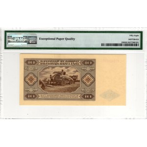 10 zlatých 1948, série G – PMG 58 EPQ
