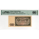 2 zlote, 1948, R Series - PMG 66 EPQ
