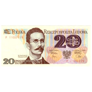 20 Złotych 1982, seria P