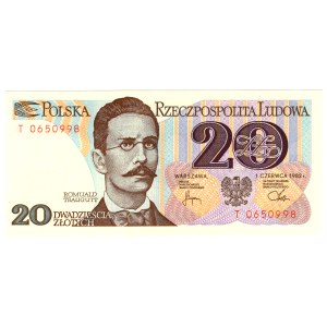20 zlotych, 1982, T Series