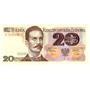 20 zlotych, 1982, Z Series