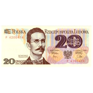 20 zlotych, 1982, P Series