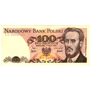 100 zlotých 1976, série AH