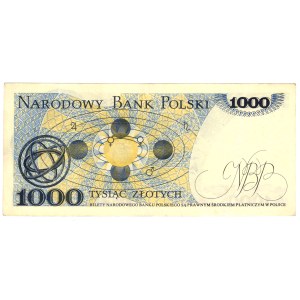 1 000 zlotých z roku 1975, série AA – první série