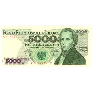 5 000 zlotys, 1988, série CS