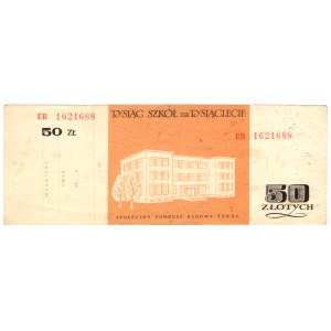 Community School Construction Fund, “A Thousand Schools for the Millennium” donation token—50 złotych, EB series