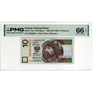 10 Złoty 1994, Serie II – PMG 66 EPQ