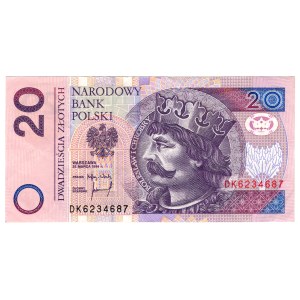 20 zlotých 1994, séria DK