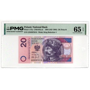 20 zlotych, 1994, GX Series - PMG 65 EPQ