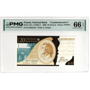 20 zlotych 2009, FC Series - PMG 66 EPQ