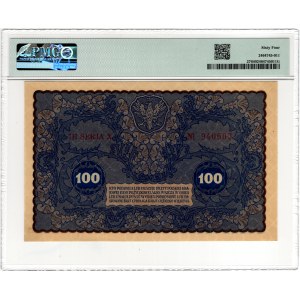 100 Polish Marks, 1919, IH Series X - PMG 64