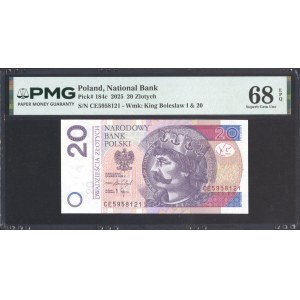 20 zlotych 2025, CE Series—Transitional Series—PMG 68 EPQ