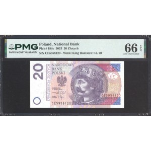 20 zlotych 2025, CE Series—Transitional Series—PMG 66 EPQ