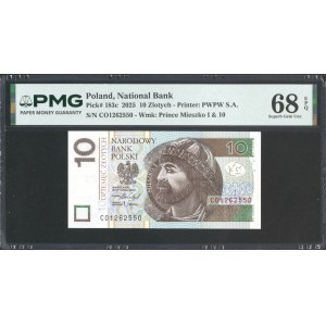 10 zlotych 2025, CO Series - PMG 68 EPQ