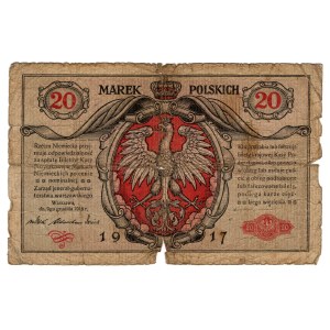 20 Polish Marks, 1916, General, Series A