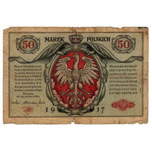 50 polnische Mark, 1916, General, Serie A
