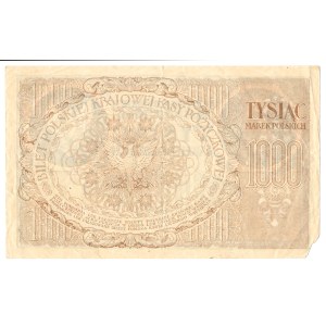 1,000 Polish Marks, 1919, ZX series.