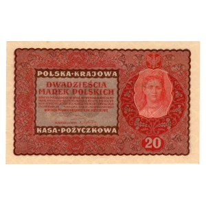 20 Polish Marks, 1919, Series II GA