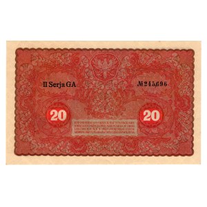 20 Polish Marks, 1919, Series II GA