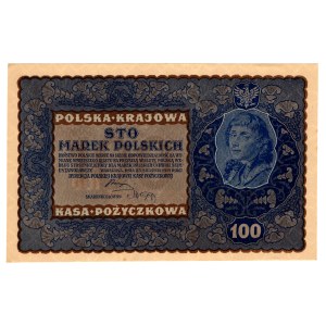 100 Polish Marks, 1919, IH Series V