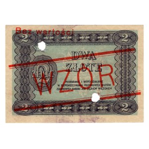 Single-use ticket, 2 zlote, 1925, Series A, WZÓR with perforation