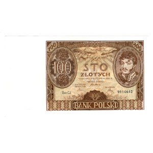 100 zlotych, 1934, C.J. series