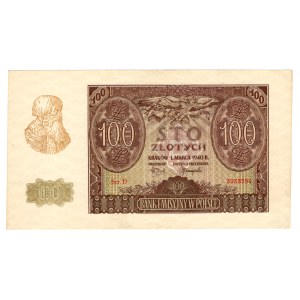 100 zlotych, 1940, Series D