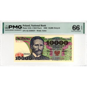 10 zlotych, 1988, AL series - PMG 66 EPQ