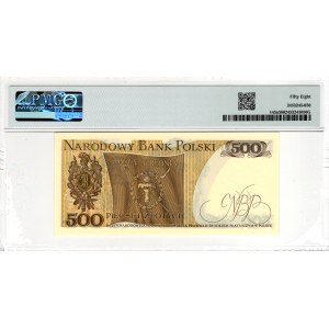 500 Złotych 1974, seria AC - PMG 58